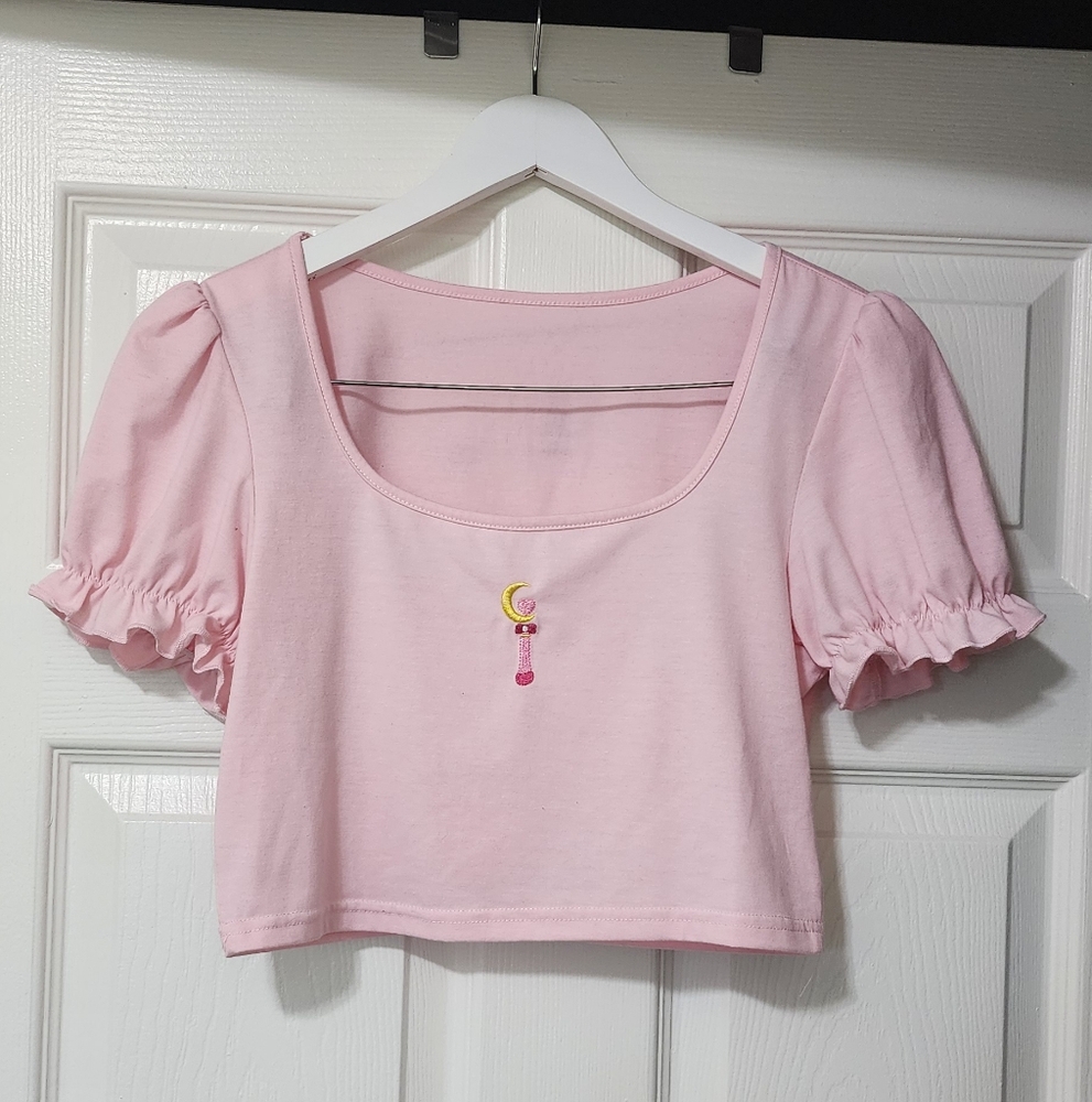 Sailor Moon Crescent Wand Crop Top